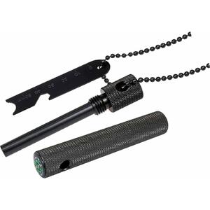 Boker Plus 09BO778 Black Aluminium Emergency Lanyard Magnesium Fire Starter Kit