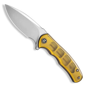 CIVIVI Mini Praxis Liner Lock Folding Knife | Yellow / Satin