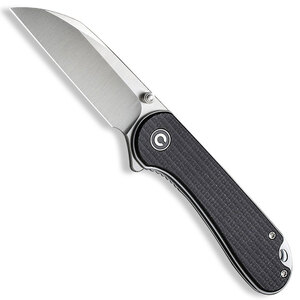 CIVIVI Elementum Liner Lock Folding Knife | Black / Damascus