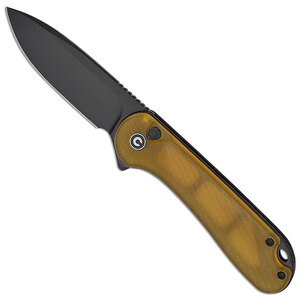 CIVIVI Elementum II Button Lock Folding Knife | Yellow / Black