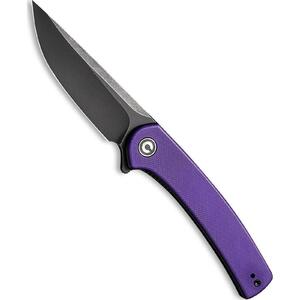CIVIVI C19026B-4 Mini Asticus Purple G10 Handle Black Stonewashed Folding Knife