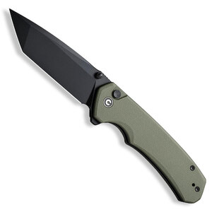 CIVIVI Brazen Button Lock Folding Knife | Green / Black