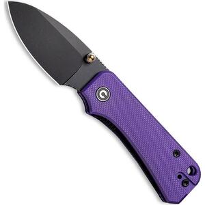 CIVIVI C19068S-4 Baby Banter Liner Lock Folding Knife - Purple / Black Stonewash