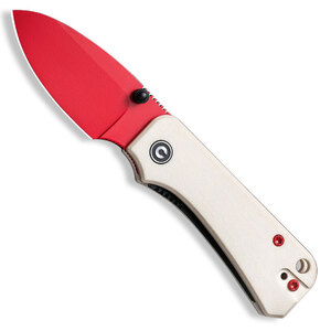 CIVIVI Baby Banter Liner Lock Folding Knife | Ivory / Red