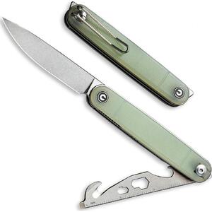 CIVIVI C20014F-2 Crit Natural Jade G10 Handle Nitro-V Folding Knife Multi-Tool