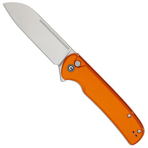 CIVIVI Chevalier II Button Lock Folding Knife | Orange / Satin