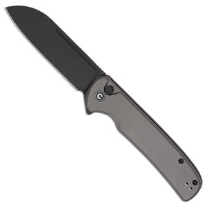 CIVIVI Chevalier II Button Lock Folding Knife | Grey / Black