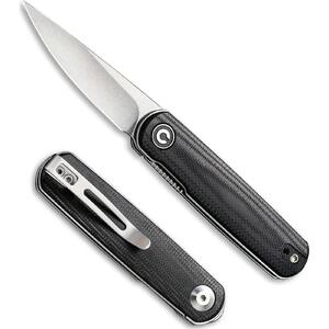 CIVIVI C20024-3 Lumi Black G10 Handle Stonewashed 14C28N Flipper Folding Knife