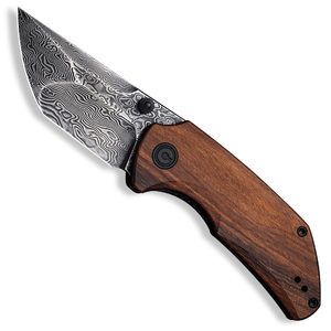 CIVIVI Thug 2 Liner Lock Folding Knife | Guibourtia Wood / Damascus