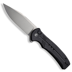 CIVIVI Cogent Button Lock Folding Knife | Black / Satin
