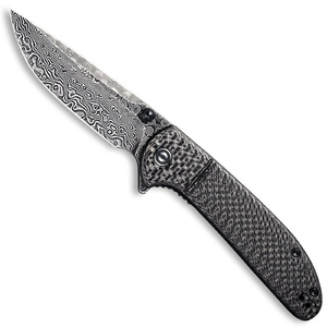 CIVIVI C2019DS-1 Badlands Vagabond Twill Carbon Fibre Damascus Folding Knife