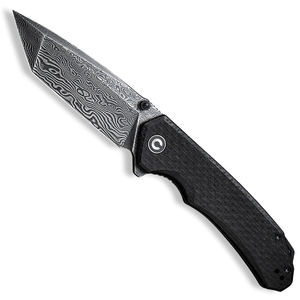 CIVIVI Brazen Liner Lock Folding Knife | Black / Damascus