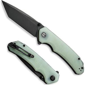 CIVIVI Brazen Liner Lock Folding Knife | Natural Jade / Black