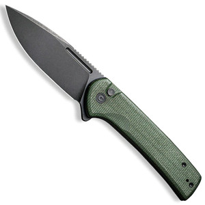 CIVIVI Conspirator Button Lock Folding Knife | Green / Black