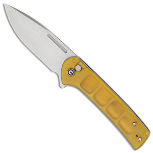 CIVIVI Conspirator Button Lock Folding Knife | Yellow / Satin