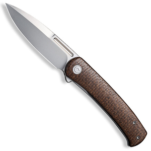 CIVIVI Cetos Frame Lock Folding Knife | Brown / Silver
