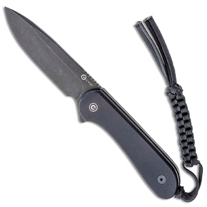 CIVIVI C2105A Elementum Black G10 Handle Stonewashed Blade Fixed Blade Knife