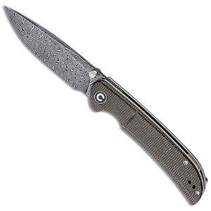 CIVIVI C2107DS-3 Imperium Liner Lock Folding Knife - Dark Green / Damascus