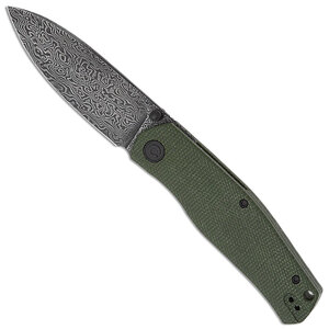 CIVIVI Sokoke Liner Lock Folding Knife | Green / Damascus