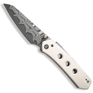 CIVIVI Vision FG Superlock Folding Knife | Ivory / Damascus