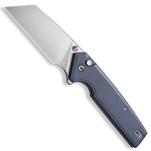 CIVIVI Amirite Button Lock Folding Knife | Blue / Satin