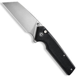 CIVIVI Amirite Button Lock Folding Knife | Black / Satin