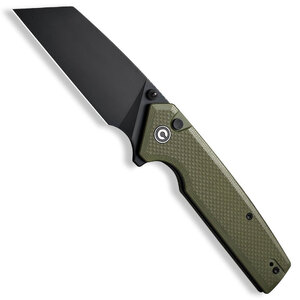CIVIVI Amirite Button Lock Folding Knife | Green / Black