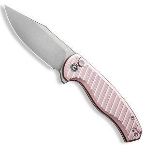 CIVIVI Stormhowl Button Lock Folding Knife | Pink / Satin