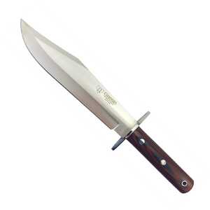 Cudeman JBK-I Fixed Blade Bowie Knife | Red Stamina Wood / Satin