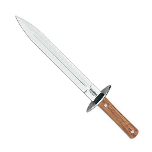 Cudeman Pig Sticker Fixed Blade Knife | Olive Wood / Satin