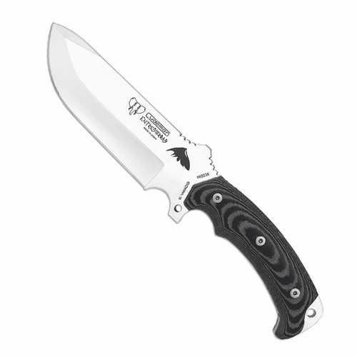Cudeman Entresierras Fixed Blade Survival Knife | Black / Satin