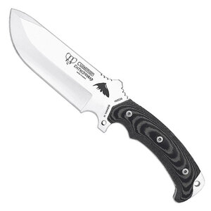 Cudeman Entresierras Fixed Blade Survival Knife with Accessories | Black / Satin