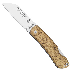 Cudeman Mariner Back Lock Folding Knife | Curly Birch Wood / Satin