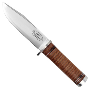 Fallkniven NL4L Frey Fixed Blade Hunting Knife | Stacked Leather / Satin
