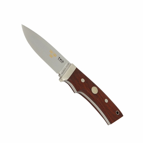 Fallkniven Tre Kronor #5 Fixed Blade Hunting Knife | Desert Ironwood / Satin
