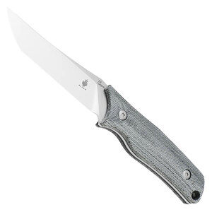 Kizer Elgon Tanto Fixed Blade Knife - Black / Satin