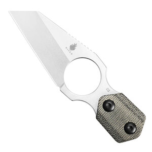 Kizer Variable Wharncliffe Fixed Blade Neck Knife | Black / Satin