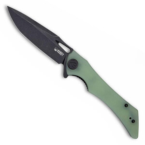 Kubey Raven AUS-10 G10 Folding Knife - Jade / Black | KB245G
