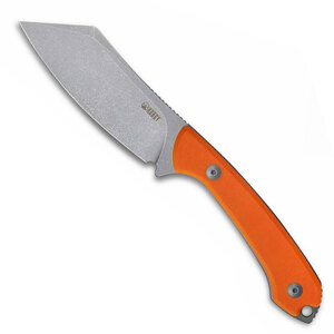 Kubey Perses D2 G10 Fixed Blade Knife - Orange / Silver | KU302A