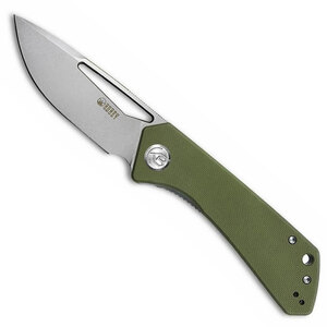 Kubey Thalia D2 G10 Folding Knife - Green / Silver | KU331D