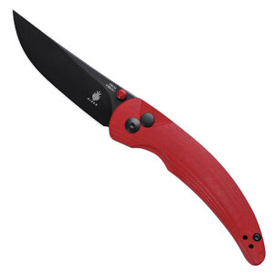 Kizer Chili Pepper Button Lock Folding Knife | Red / Black