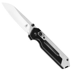 Kizer Hyper Button Lock Folding Knife | Black & Grey / Grey