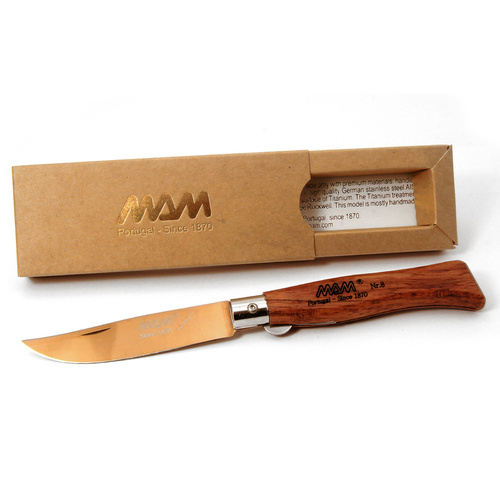 MAM Douro Bronze TI Coated Liner Lock Folding Knife 83mm