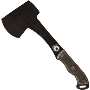 Ontario Knife Co. 4230 Camp Plus 1075 Carbon Steel Hatchet with Leather Sheath