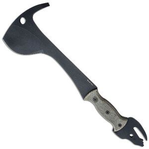 Ontario Knife Co. 8693 Wyvern Black 5160 Steel Micarta Crash Axe with Sheath