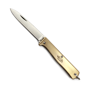 Otter-Messer Mercator Small Brass Stainless Steel Folding Knife | 10-701_rg_R