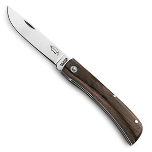 Otter-Messer Hippekniep S Slip Joint Folding Knife | Smoked Oak Wood | Carbon