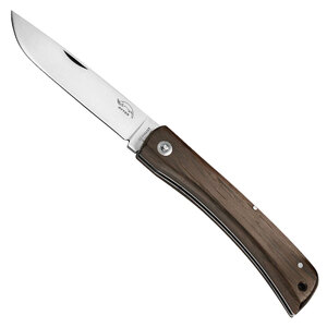 Otter-Messer Hippekniep L Slip Joint Folding Knife | Smoked Oak Wood | Carbon