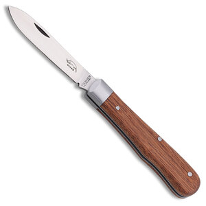 Otter-Messer Sapele Wood C75 Carbon Steel Folding Knife - Brown / Satin | 168