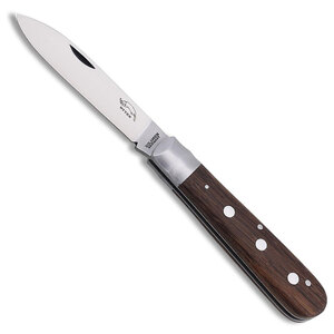 Otter-Messer 3-Rivet Smoked Oak C75 Folding Knife - Brown / Satin | 169